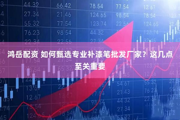 鸿岳配资 如何甄选专业补漆笔批发厂家?这几点至关重要